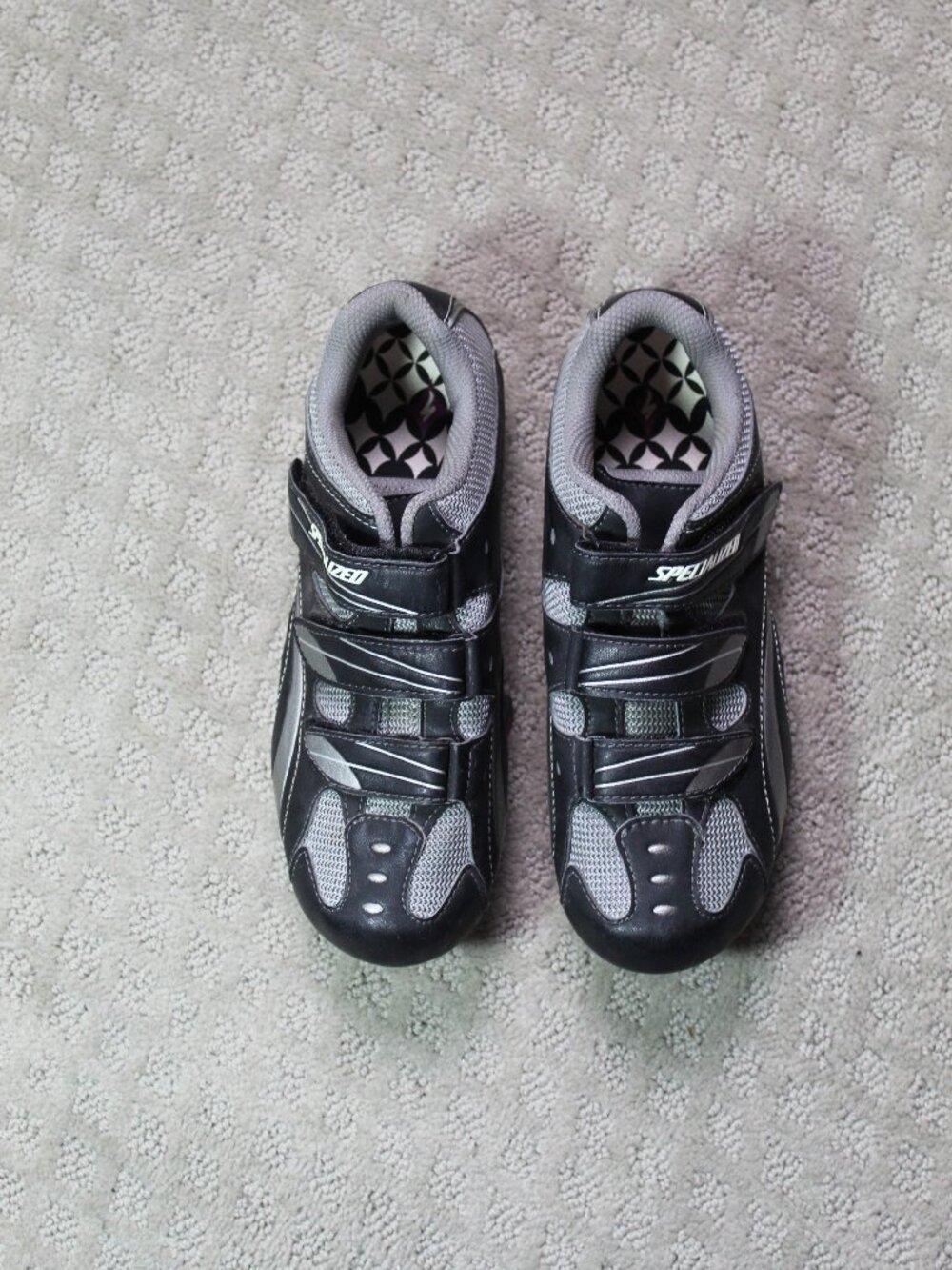 Specialized Size 37 Black Grey Cycling Shoes